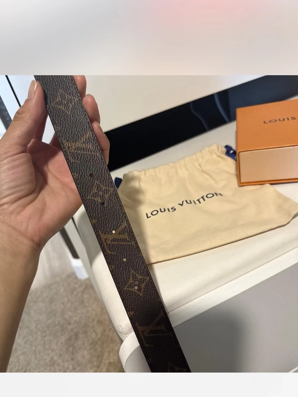 Louis Vuitton Women’s LV Initiales 30mm Reversible Belt